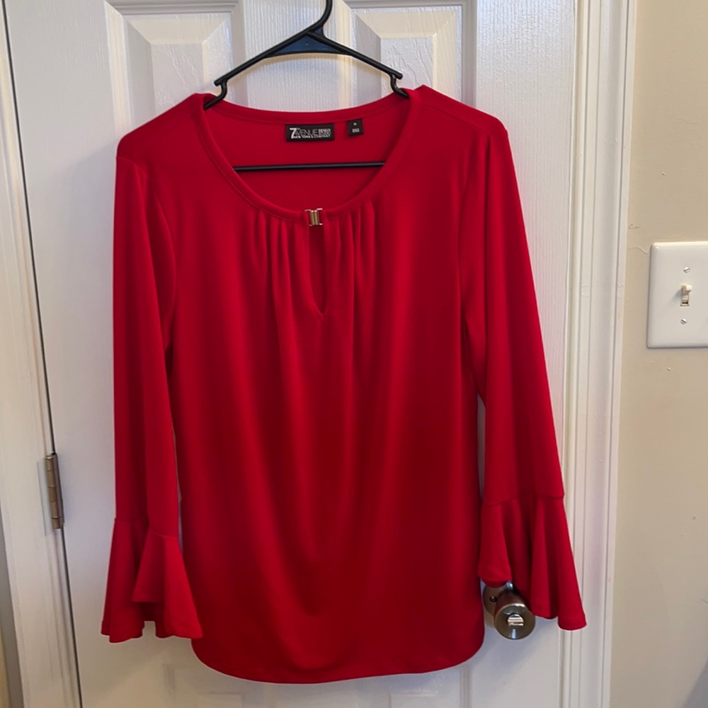 Red Holiday Blouse